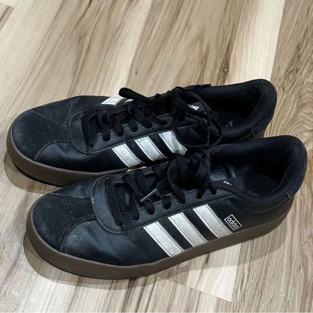 Adidas VL Court Shoes Black Brown Sneakers Men’s 11